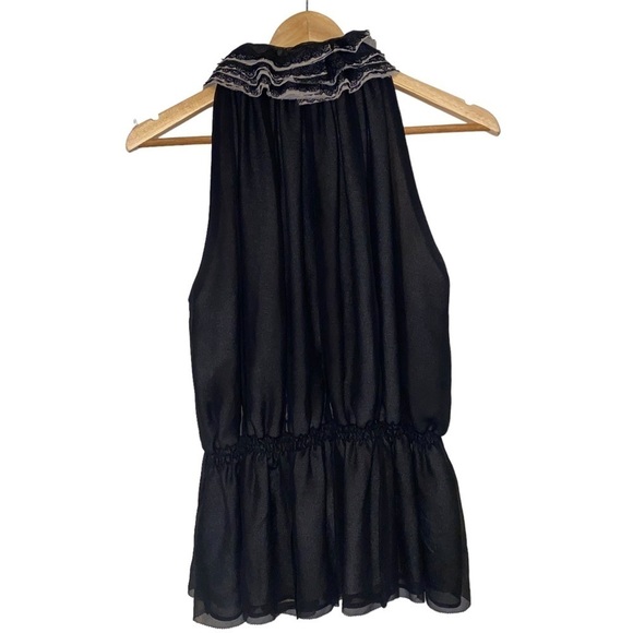 NWOT Robert Rodriguez Neiman Marcus for Target Black Ruffle Top Size M - Picture 5 of 9